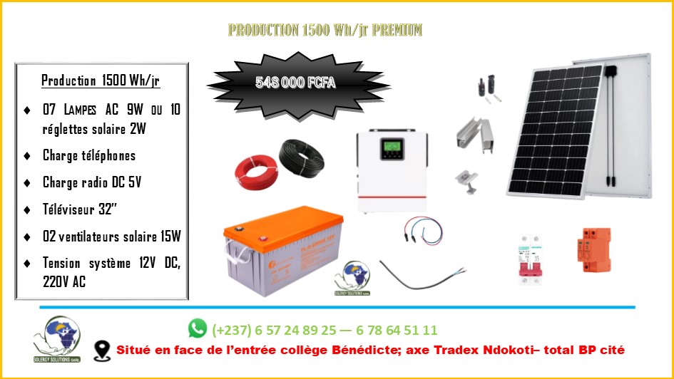 Photo de PRODUCTION PREMIUM 1500Wh/jr 